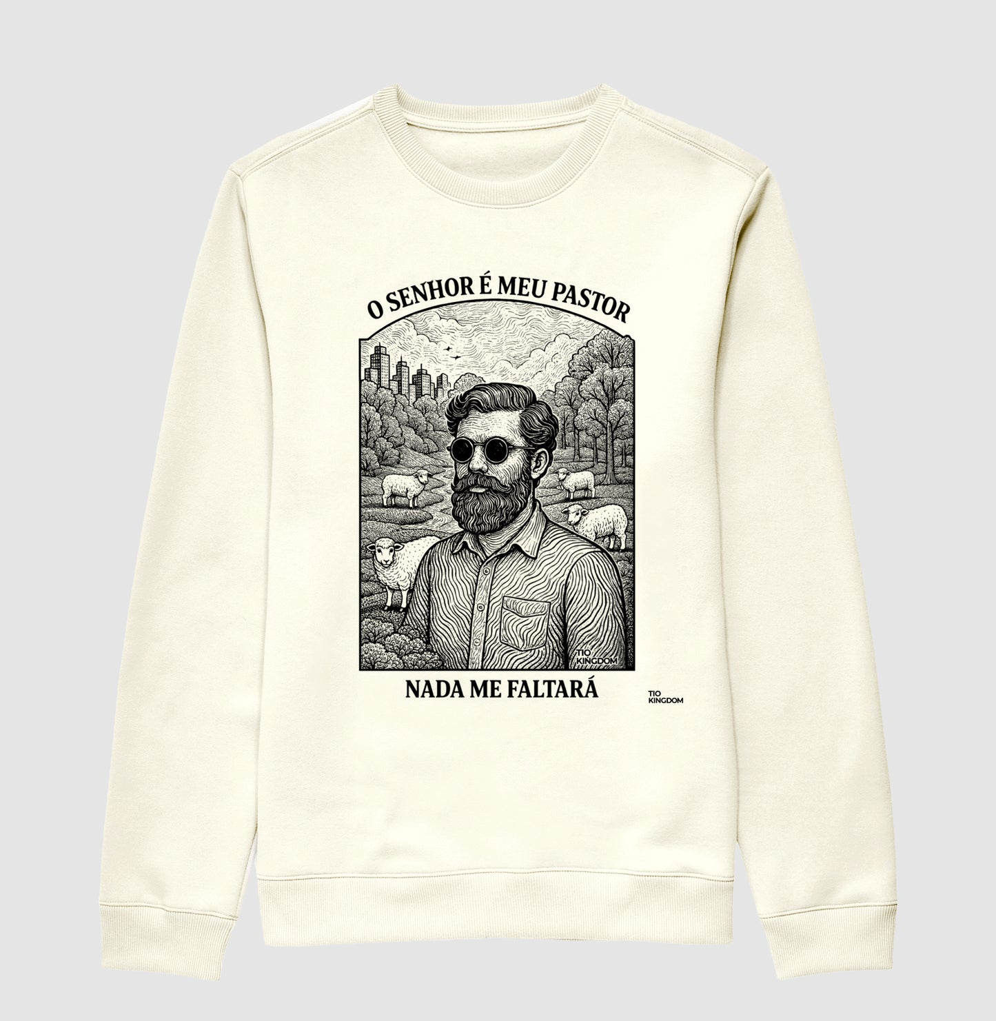 BLUSA MOLETOM O SENHOR É MEU PASTOR