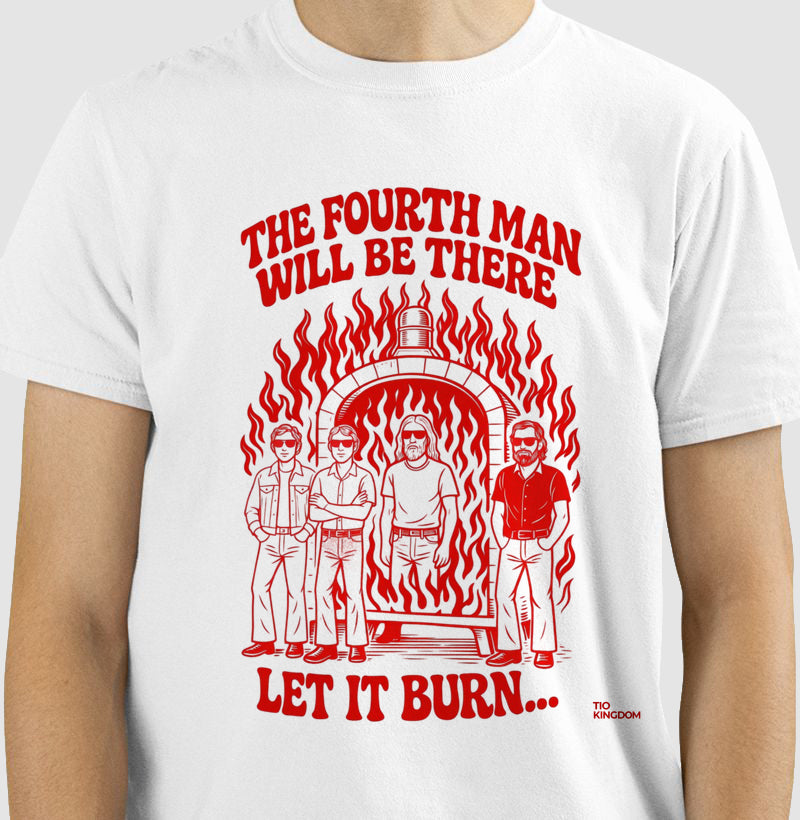 CAMISETA LET IT BURN RED