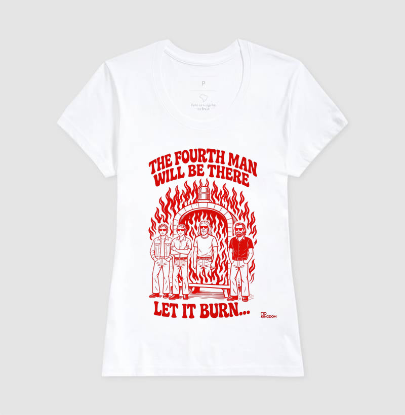 CAMISETA LET IT BURN RED