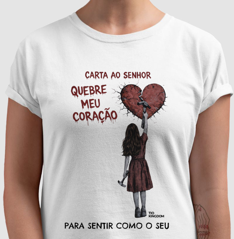 CAMISETA CARTA AO SENHOR - CORAÇÃO QUEBRADO