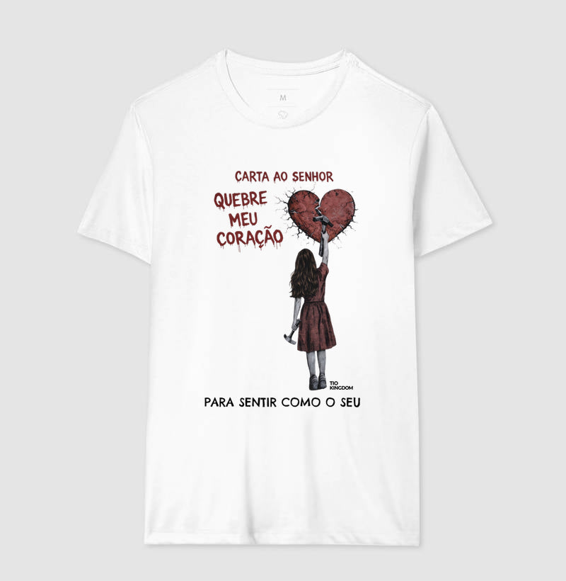 CAMISETA CARTA AO SENHOR - CORAÇÃO QUEBRADO
