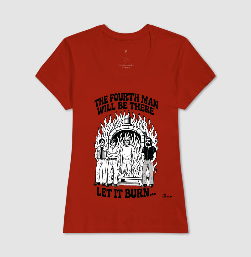 CAMISETA LET IT BURN RED