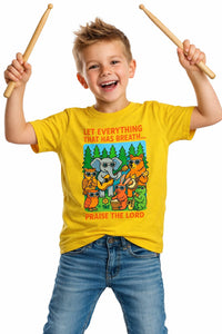 CAMISETA INFANTIL PRAISE THE LORD