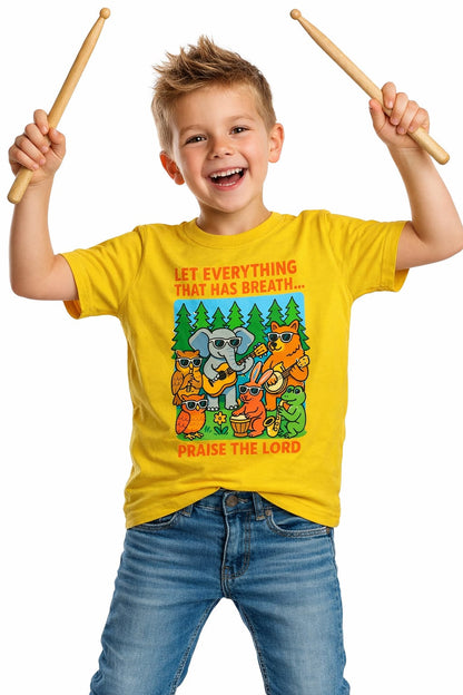 CAMISETA INFANTIL PRAISE THE LORD