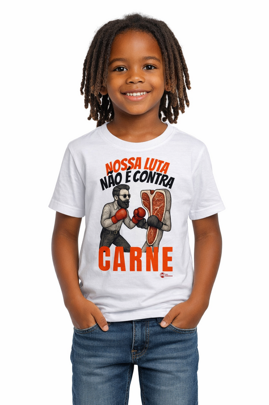 CAMISETA INFANTIL CONTRA CARNE