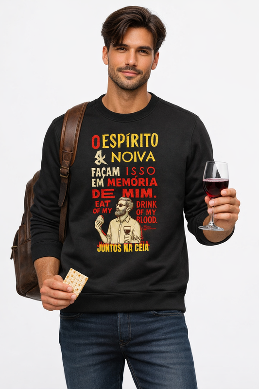 BLUSA MOLETOM SANTA CEIA