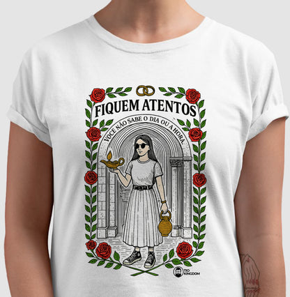 CAMISETA GOSPEL FIQUEM ATENTOS