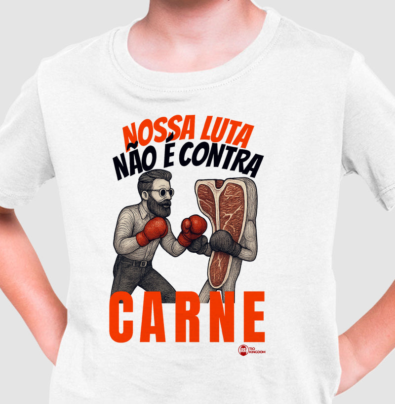 CAMISETA INFANTIL CONTRA CARNE