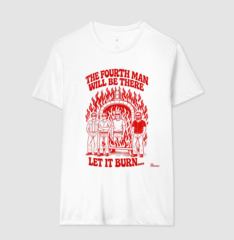 CAMISETA LET IT BURN RED