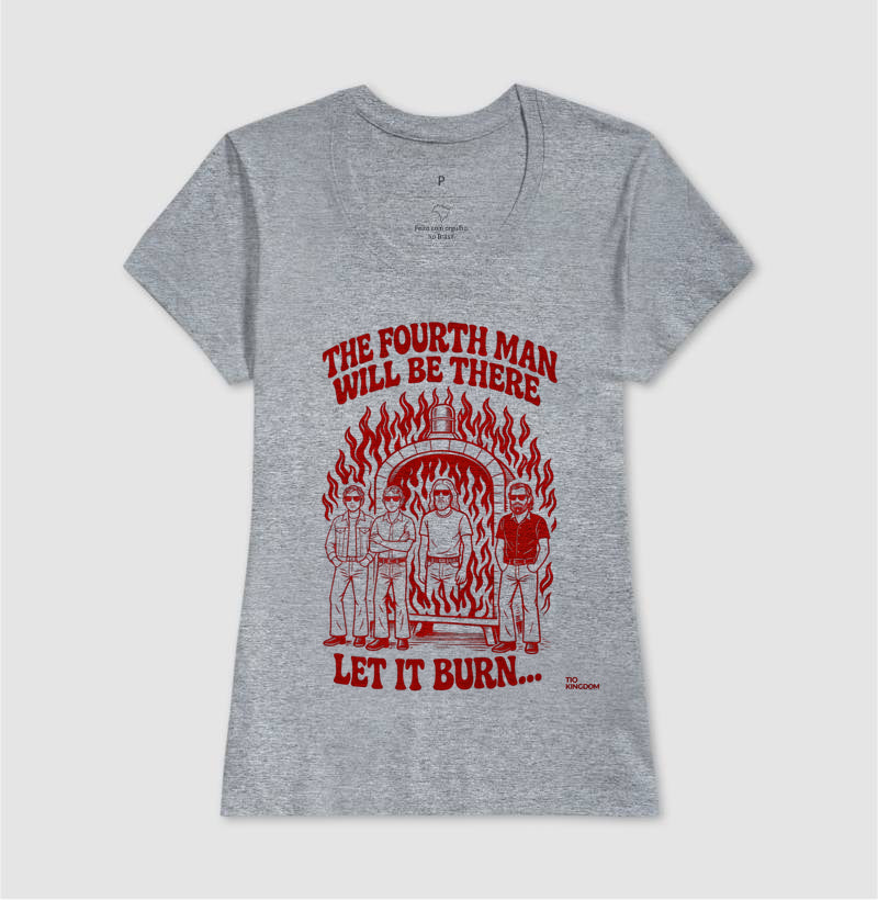 CAMISETA LET IT BURN RED