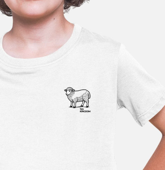 CAMISETA SOMOS OVELHAS MINIMALISTA INFANTIL