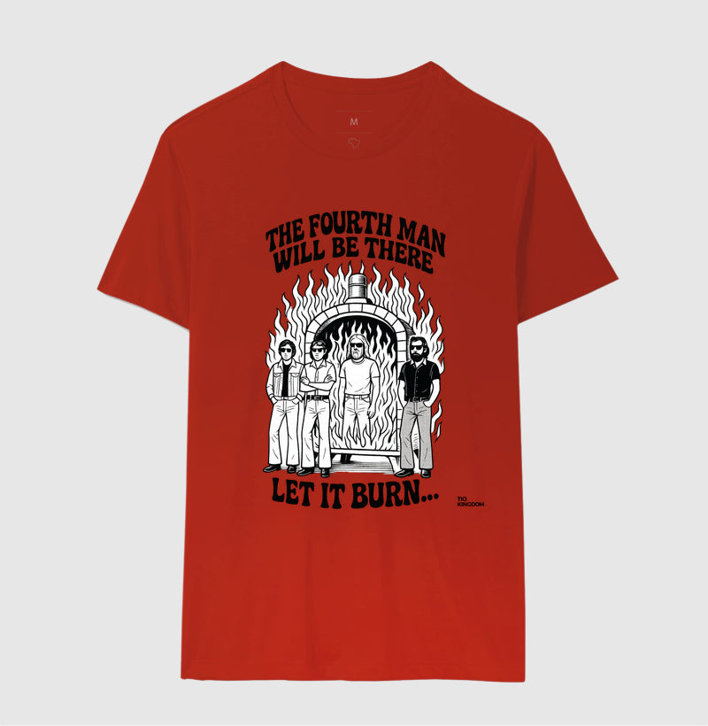 CAMISETA LET IT BURN RED